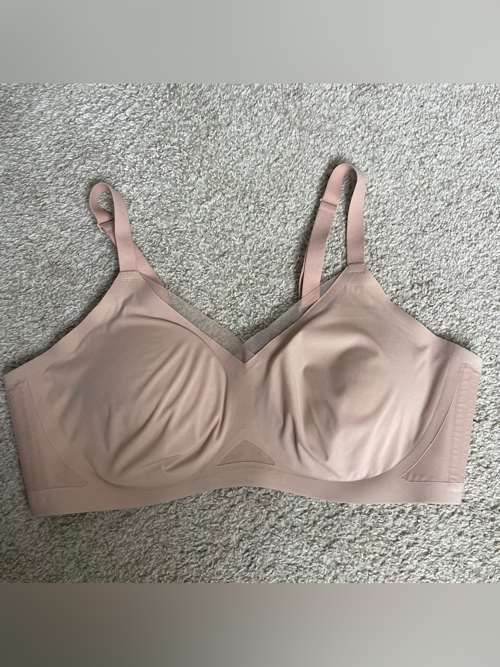 Honeylove Mesh Bra Size 2X Tan Wireless Padded Adjustable